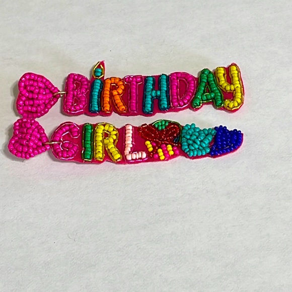 🎊❤️Multicolor Beaded Birthday Girl Earrings - Picture 1 of 1